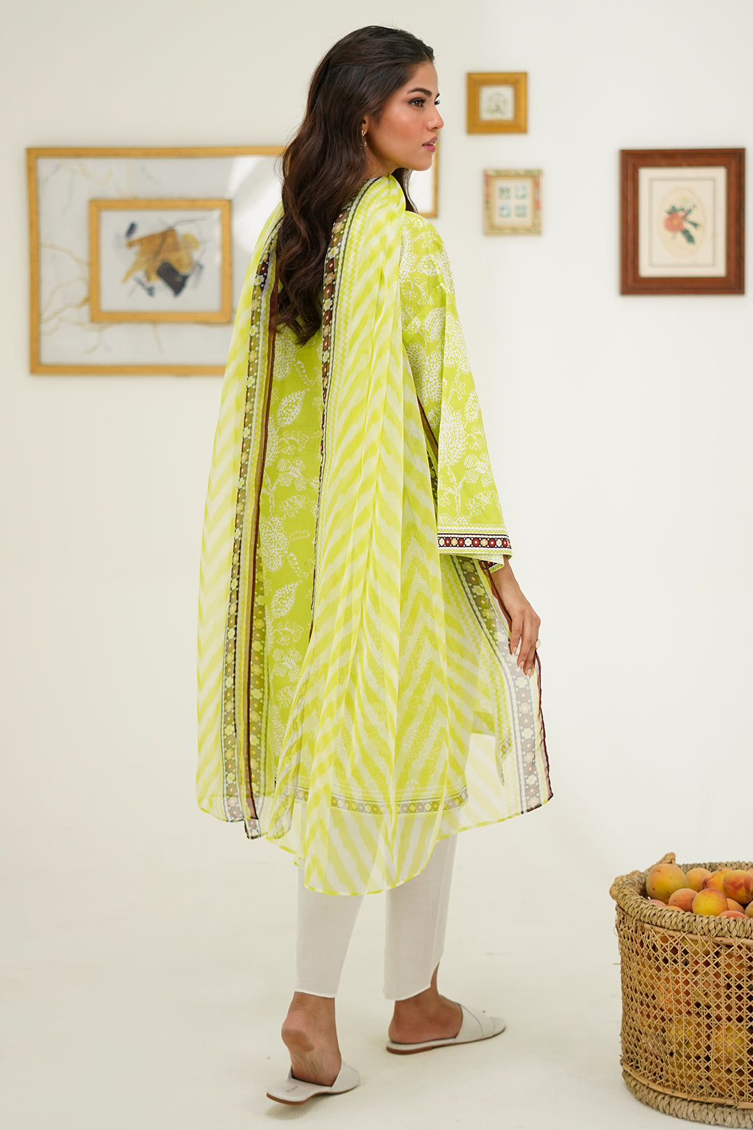 Zellbury | Unstitched 2 Piece Lawn | Shirt Dupatta - 1388 - Libasekhas