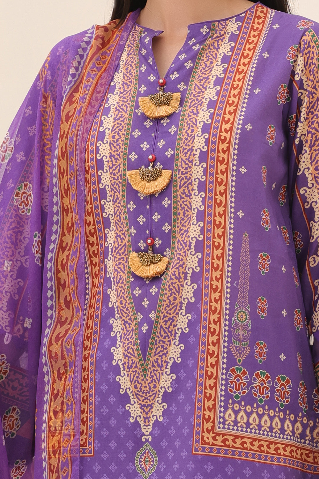 Zellbury | Unstitched 3 Piece Lawn | Shirt Shalwar Dupatta - 1189 - Libasekhas