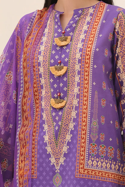 Zellbury | Unstitched 3 Piece Lawn | Shirt Shalwar Dupatta - 1189 - Libasekhas
