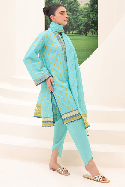 Zellbury | Unstitched 3 Piece Lawn | Shirt Shalwar Dupatta - 1191 - Libasekhas