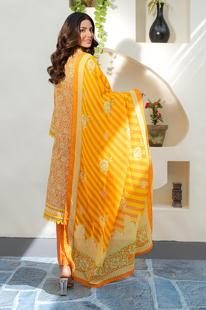 Zellbury | Unstitched 3 Piece Lawn | Shirt Shalwar Dupatta - 1197 - Libasekhas
