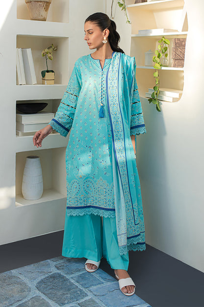 Zellbury | Unstitched 3 Piece Lawn | Shirt Shalwar Dupatta - 1198 - Libasekhas