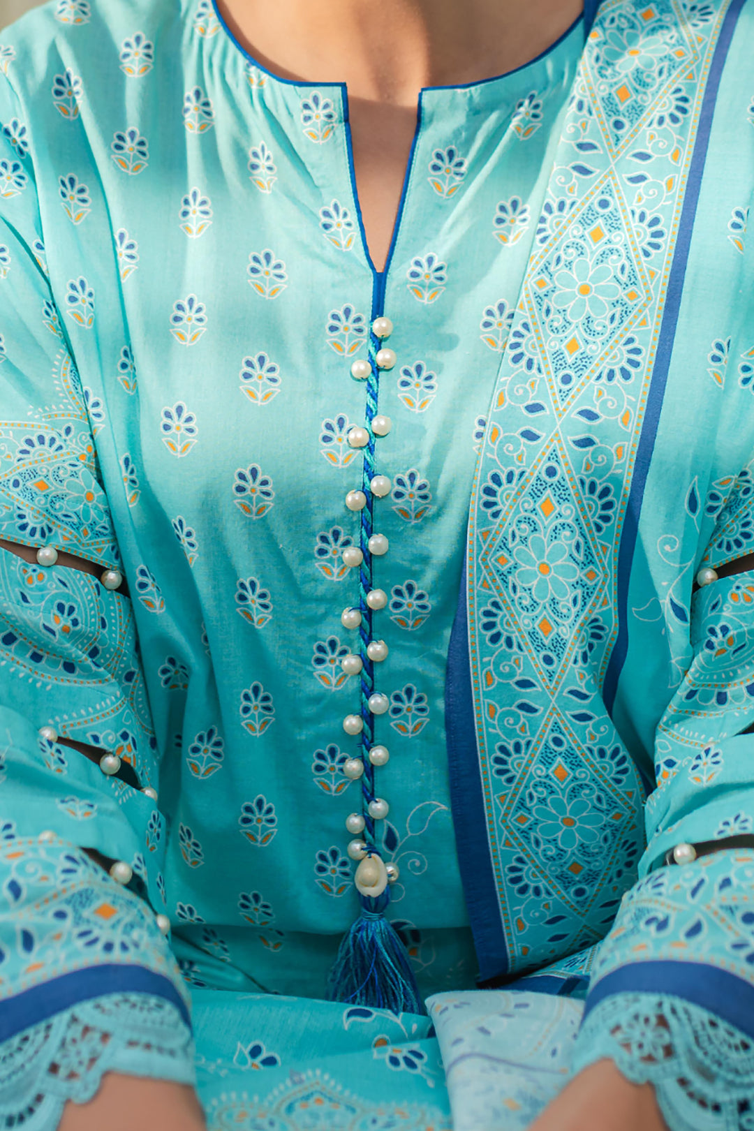 Zellbury | Unstitched 3 Piece Lawn | Shirt Shalwar Dupatta - 1198 - Libasekhas