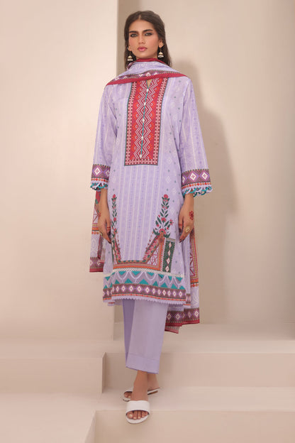 Zellbury | Unstitched 3 Piece Lawn | Shirt Shalwar Dupatta - 1213 - Libasekhas
