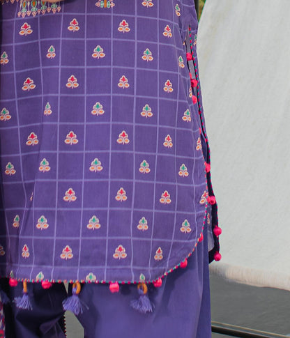 Zellbury | Unstitched 3 Piece Lawn | Shirt Shalwar Dupatta - 1217 - Libasekhas