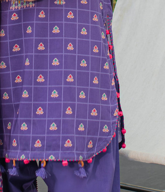 Zellbury | Unstitched 3 Piece Lawn | Shirt Shalwar Dupatta - 1217 - Libasekhas