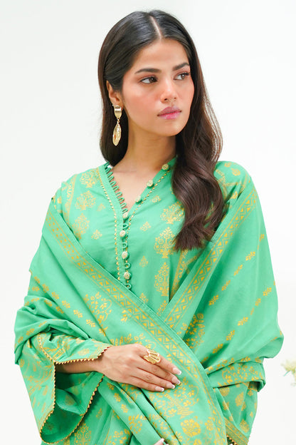 Zellbury | Unstitched 3 Piece Lawn | Shirt Shalwar Dupatta - 1237 - Libasekhas