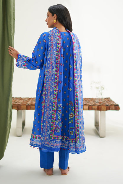 Zellbury | Unstitched 3 Piece Lawn | Shirt Shalwar Dupatta - 1326 - Libasekhas
