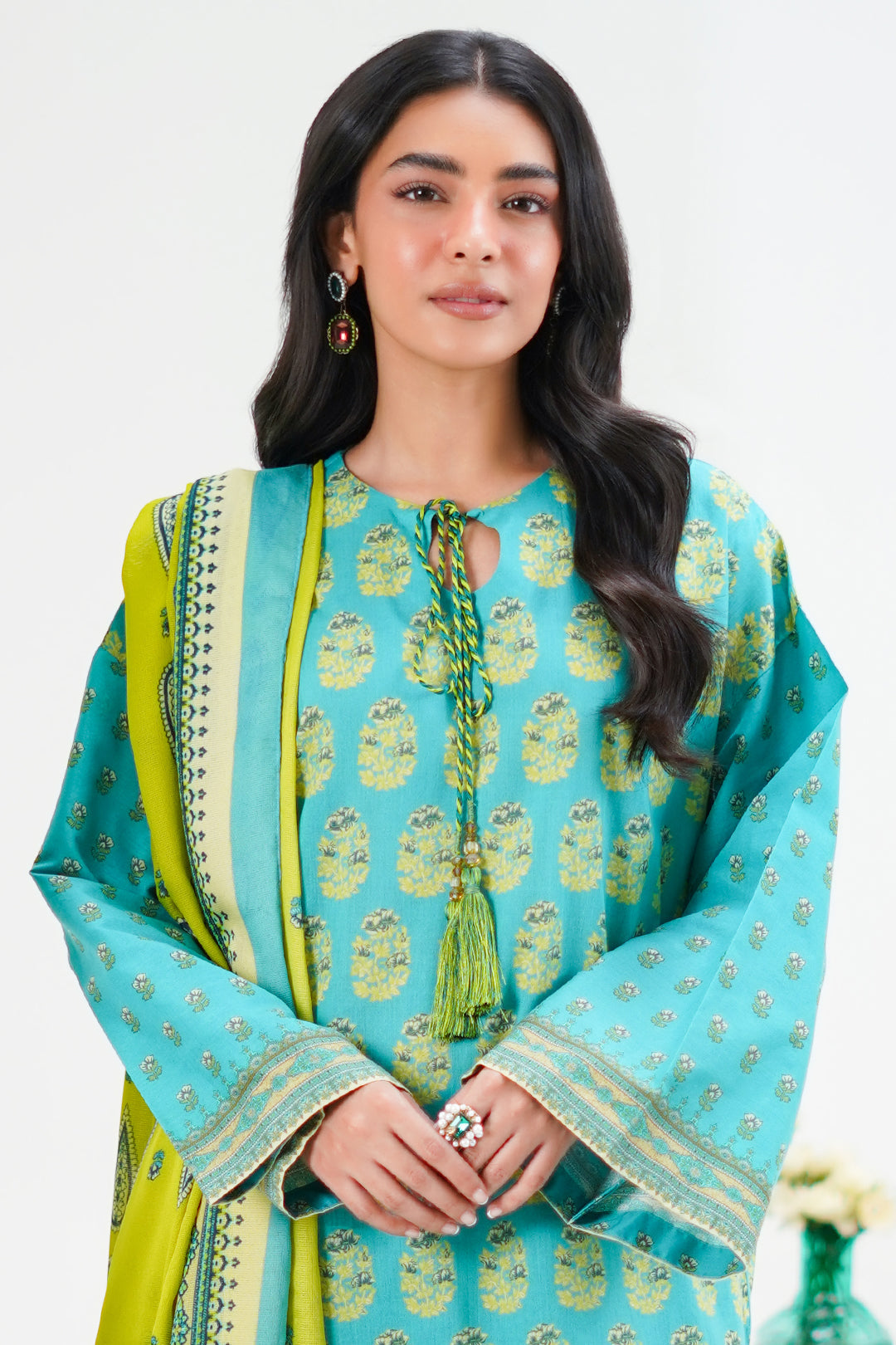 Zellbury | Unstitched 3 Piece Lawn | Shirt Shalwar Dupatta - 1328 - Libasekhas