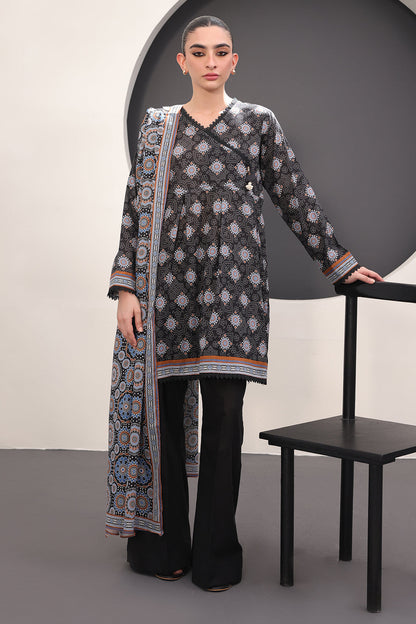 Zellbury | Unstitched 3 Piece Lawn | Shirt Shalwar Dupatta - 1508 - Libasekhas