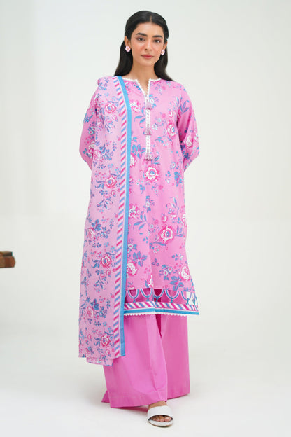 Zellbury | Unstitched 3 Piece Lawn | Shirt Shalwar Dupatta - 1569 - Libasekhas