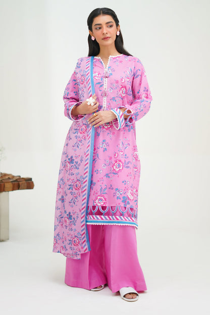 Zellbury | Unstitched 3 Piece Lawn | Shirt Shalwar Dupatta - 1569 - Libasekhas
