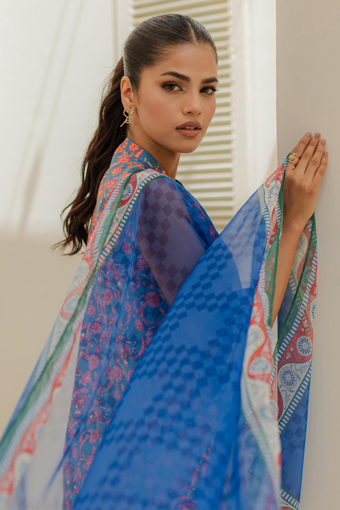 Zellbury | Unstitched 3 Piece Lawn | Shirt Shalwar Dupatta - 1665 - Libasekhas