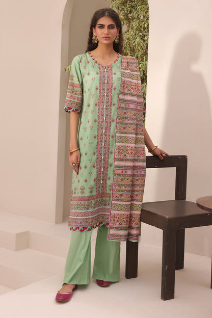 Zellbury | Unstitched 3 Piece Lawn | Shirt Shalwar Dupatta - 1669 - Libasekhas