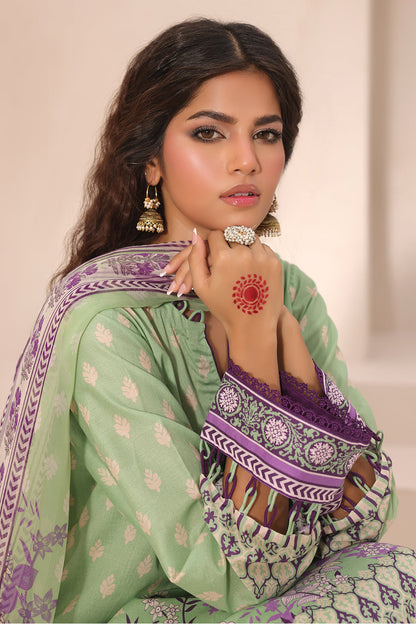 Zellbury | Unstitched 3 Piece Lawn | Shirt Shalwar Dupatta - 1696 - Libasekhas