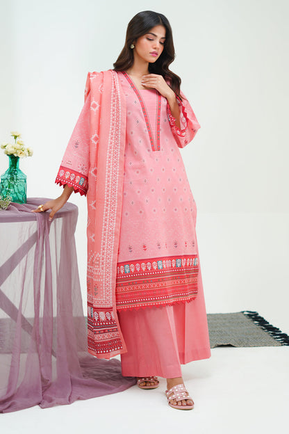 Zellbury | Unstitched 3 Piece Lawn | Shirt Shalwar Dupatta - 1719 - Libasekhas