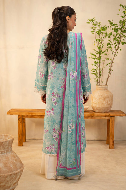 Zellbury | Unstitched 2 Piece Lawn | Embroidered Shirt Dupatta - 0021 - Libasekhas