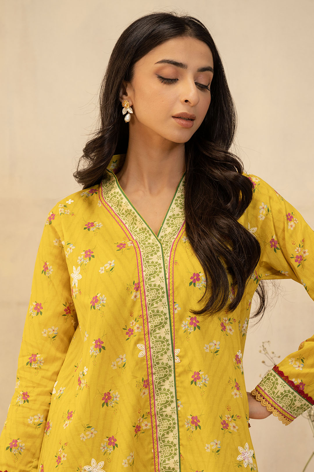 Zellbury | Unstitched 2 Piece Lawn | Embroidered Shirt Shalwar - 0098 - Libasekhas