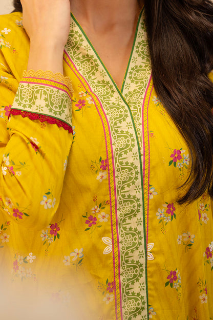 Zellbury | Unstitched 2 Piece Lawn | Embroidered Shirt Shalwar - 0098 - Libasekhas