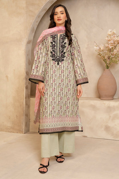 Zellbury | Unstitched 2 Piece Lawn | Embroidered Shirt Dupatta - 0103 - Libasekhas
