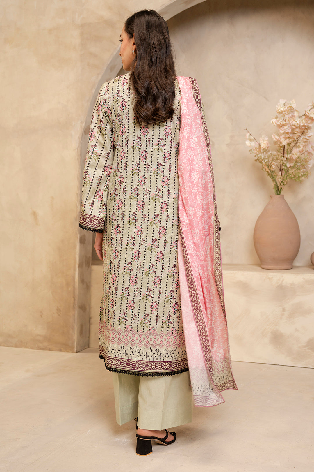 Zellbury | Unstitched 2 Piece Lawn | Embroidered Shirt Dupatta - 0103 - Libasekhas