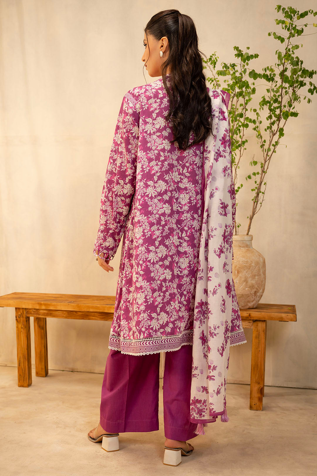 Zellbury | Unstitched 2 Piece Lawn | Shirt Dupatta - 0005 - Libasekhas