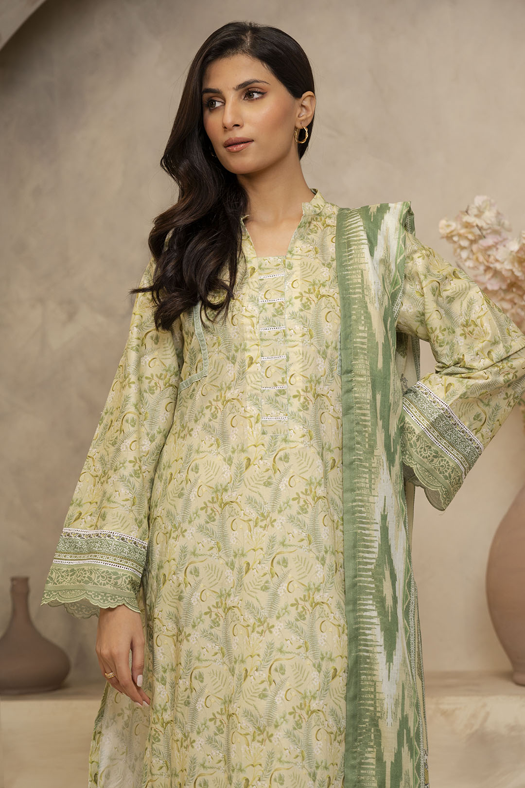 Zellbury | Unstitched 2 Piece Lawn | Shirt Dupatta - 0006 - Libasekhas