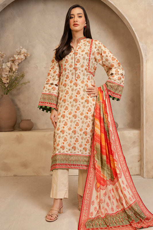 Zellbury | Unstitched 2 Piece Lawn | Shirt Dupatta - 0086 - Libasekhas