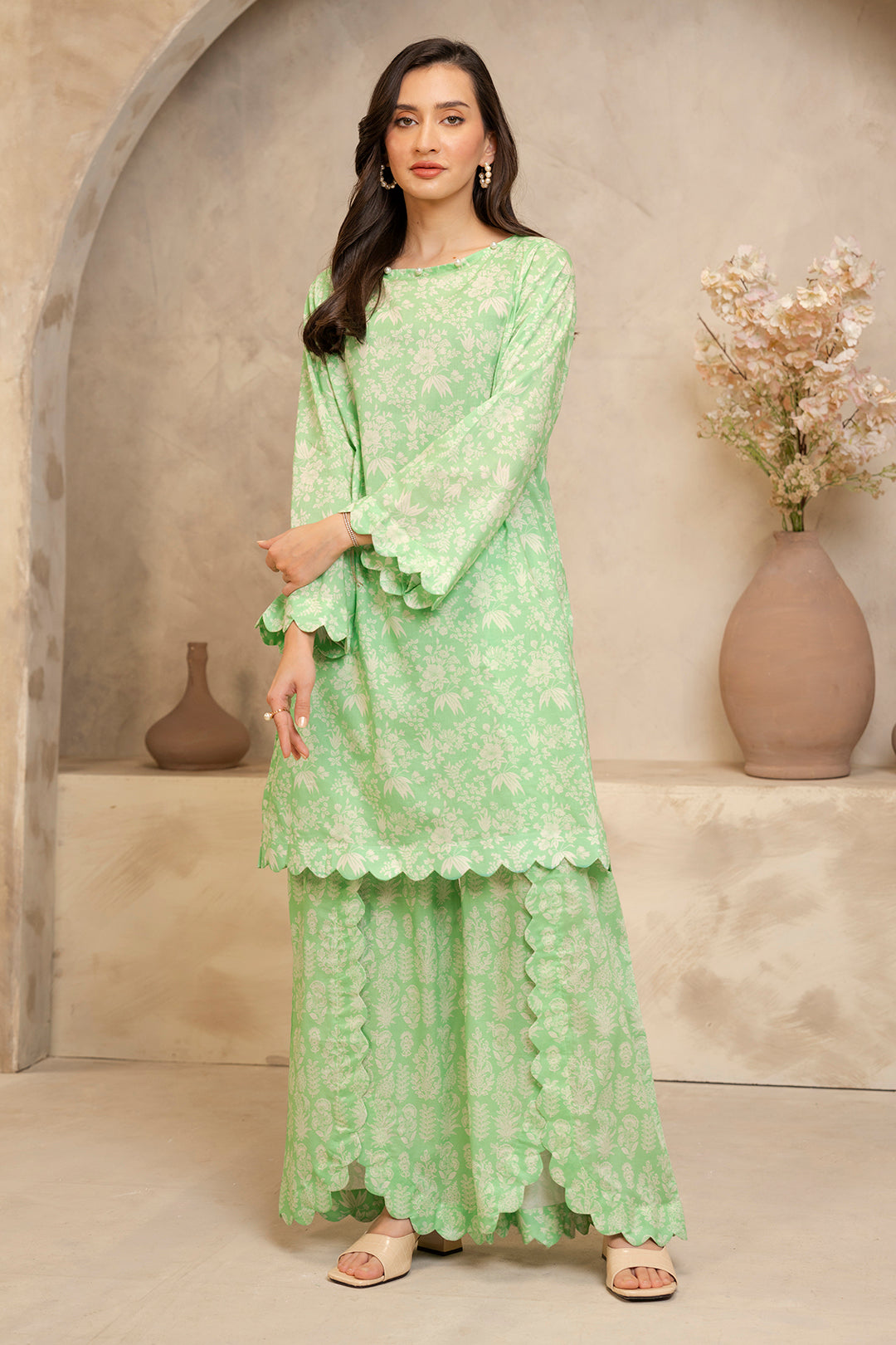 Zellbury | Unstitched 2 Piece Lawn | Shirt Shalwar - 0093 - Libasekhas