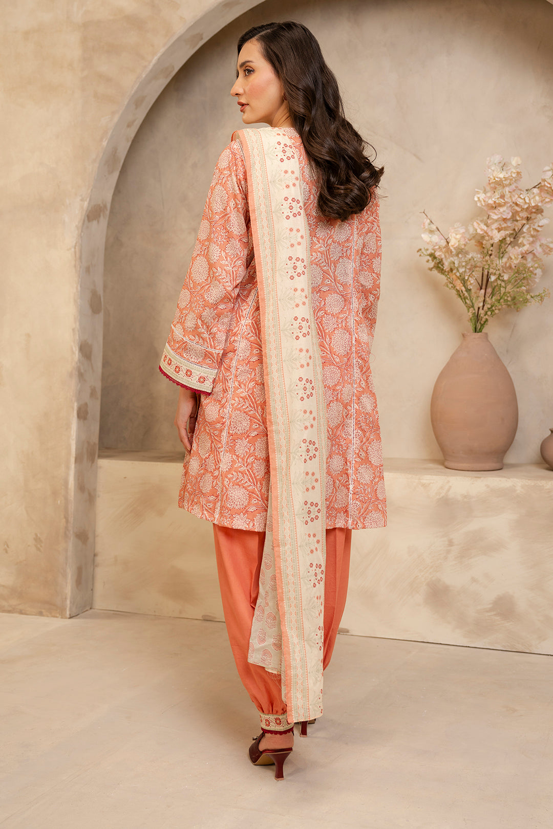 Zellbury | Unstitched 3 Piece Lawn | Shirt Shalwar Dupatta - 0032 - Libasekhas