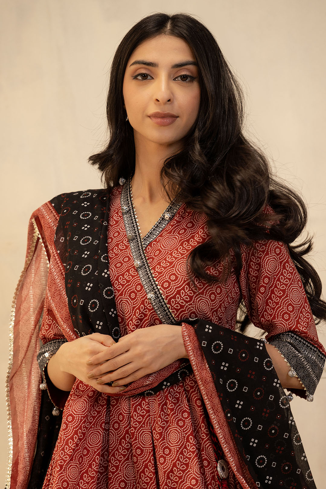 Zellbury | Unstitched 3 Piece Lawn | Shirt Shalwar Dupatta - 0033 - Libasekhas
