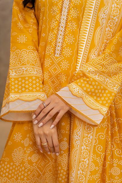 Zellbury | Unstitched 3 Piece Lawn | Shirt Shalwar Dupatta - 0056 - Libasekhas