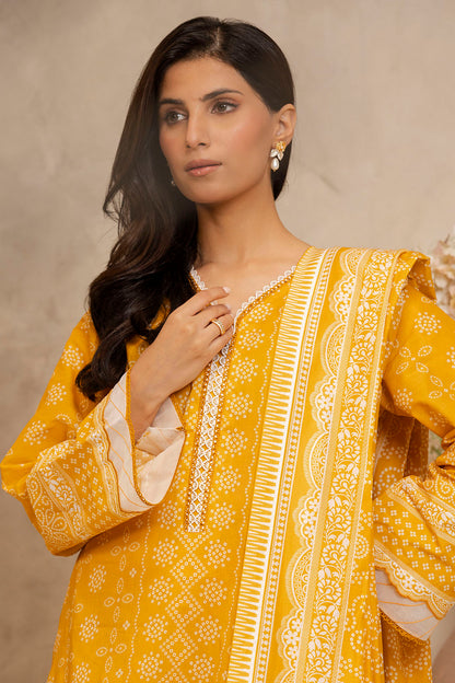 Zellbury | Unstitched 3 Piece Lawn | Shirt Shalwar Dupatta - 0056 - Libasekhas
