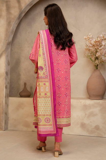 Zellbury | Unstitched 3 Piece Lawn | Shirt Shalwar Dupatta - 0122 - Libasekhas