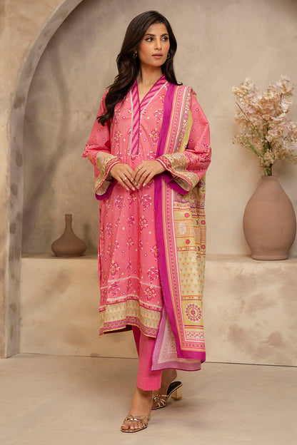 Zellbury | Unstitched 3 Piece Lawn | Shirt Shalwar Dupatta - 0122 - Libasekhas