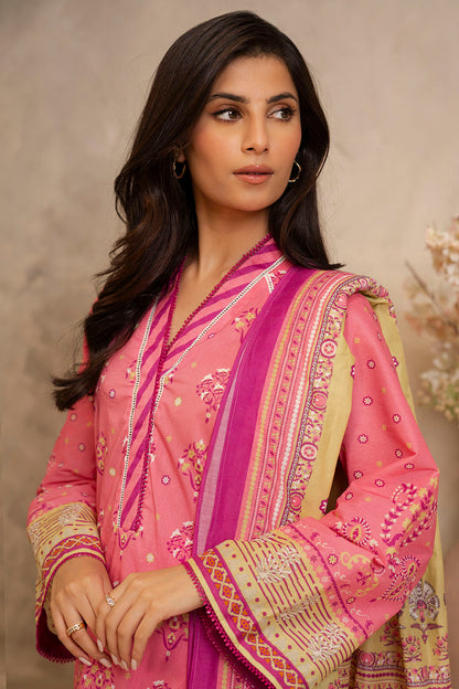 Zellbury | Unstitched 3 Piece Lawn | Shirt Shalwar Dupatta - 0122 - Libasekhas