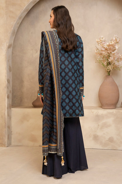 Zellbury | Unstitched 3 Piece Lawn | Shirt Shalwar Dupatta - 0125 - Libasekhas