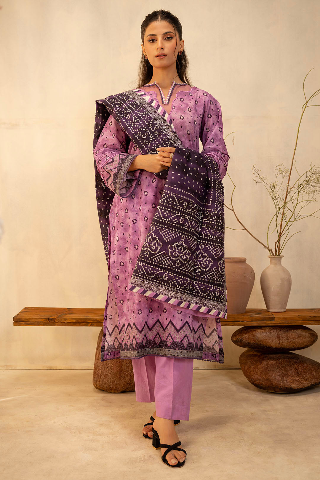 Zellbury | Unstitched 3 Piece Lawn | Shirt Shalwar Dupatta - 0126 - Libasekhas