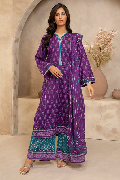 Zellbury | Unstitched 3 Piece Lawn | Shirt Shalwar Dupatta - 0265 - Libasekhas