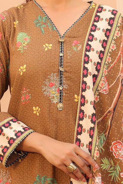 Zellbury | Unstitched 3 Piece Khaddar | Shirt Shalwar Dupatta - 0829 - Libasekhas
