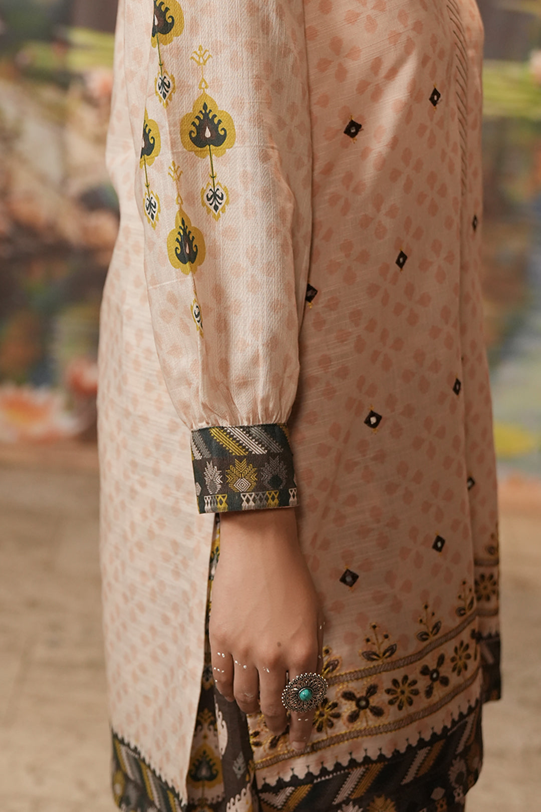 Zellbury | Unstitched 2 Piece Khaddar | Embroidered Shirt Shalwar - 0439 - Libasekhas