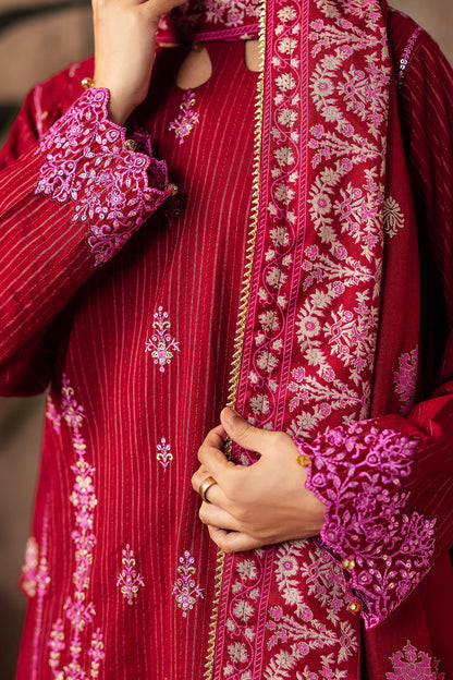 Zellbury | Unstitched 3 Piece Khaddar | Embroidered Shirt Shalwar Shawl - 0231 - Libasekhas