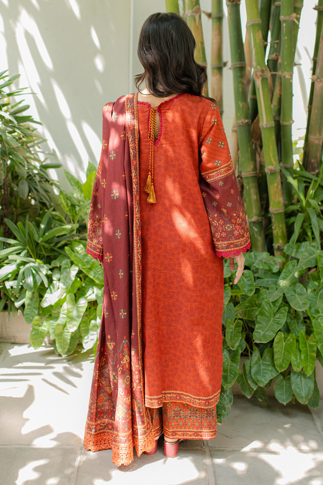 Zellbury | Unstitched 3 Piece Khaddar | Embroidered Shirt Shalwar Dupatta - 0233 - Libasekhas