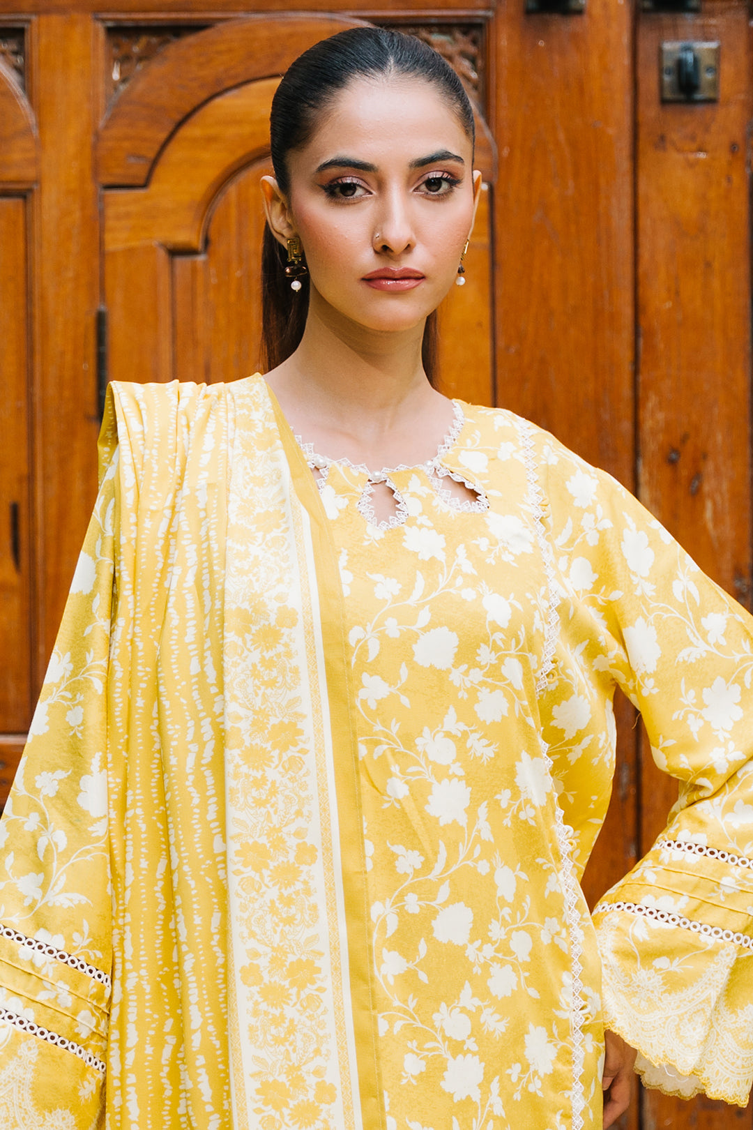 Zellbury | Unstitched 2 Piece Viscose | Shirt Dupatta - 0162 - Libasekhas