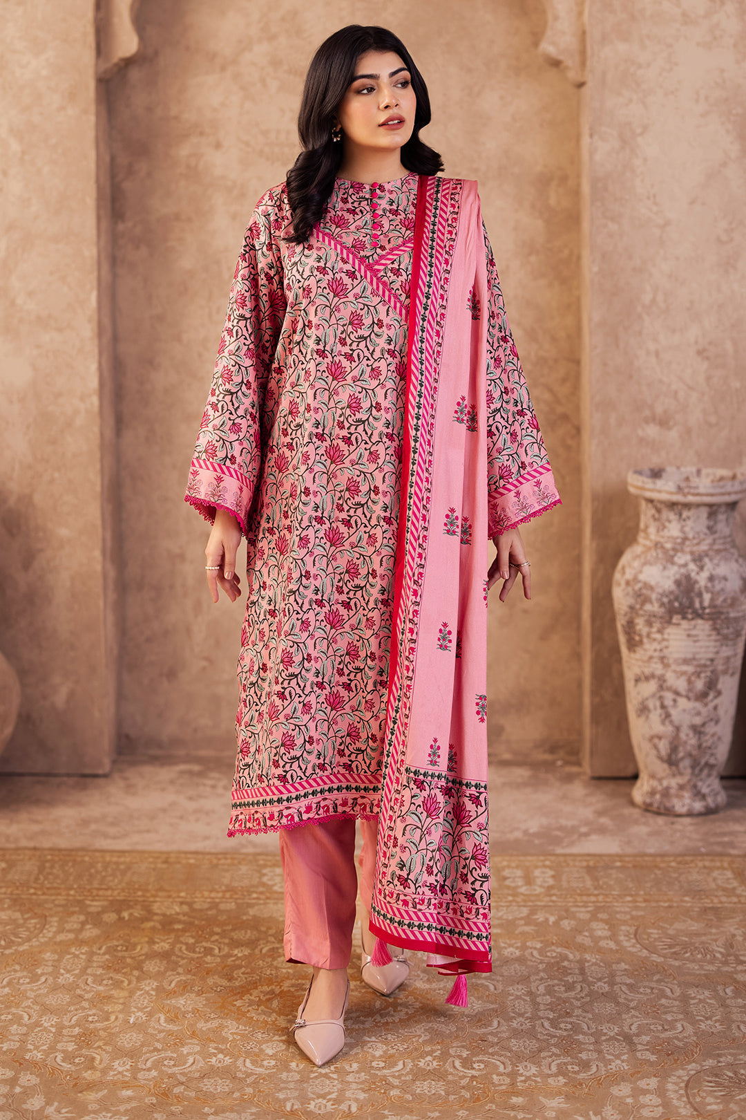 Zellbury | Unstitched 2 Piece Viscose | Shirt Dupatta - 0253 - Libasekhas