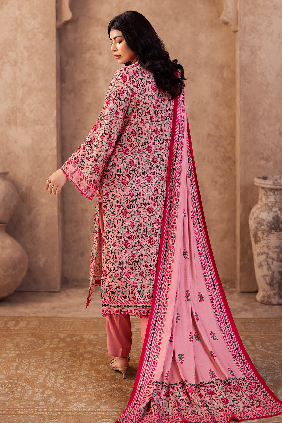 Zellbury | Unstitched 2 Piece Viscose | Shirt Dupatta - 0253 - Libasekhas