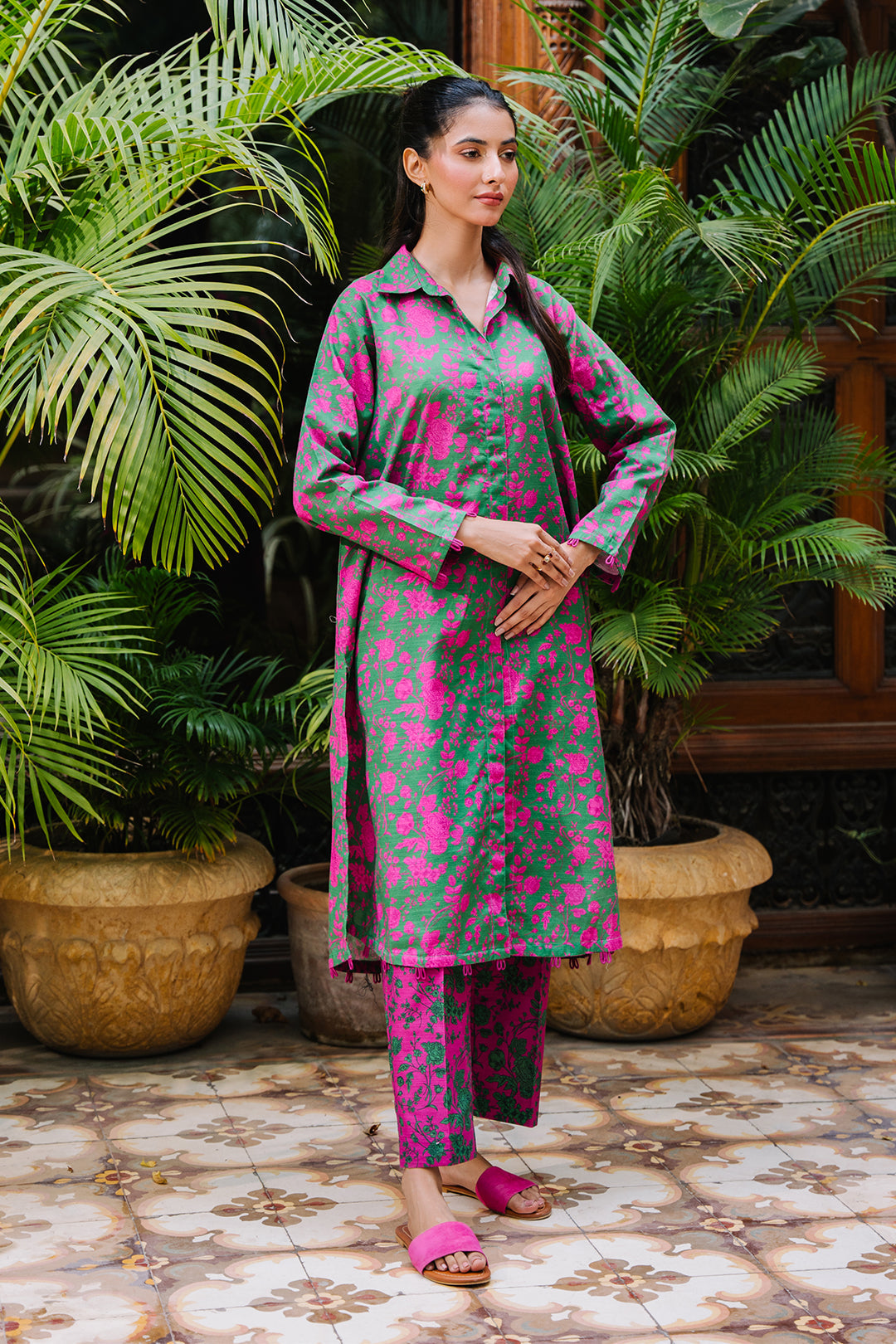 Zellbury | Unstitched 2 Piece Khaddar | Shirt Shalwar - 0258 - Libasekhas