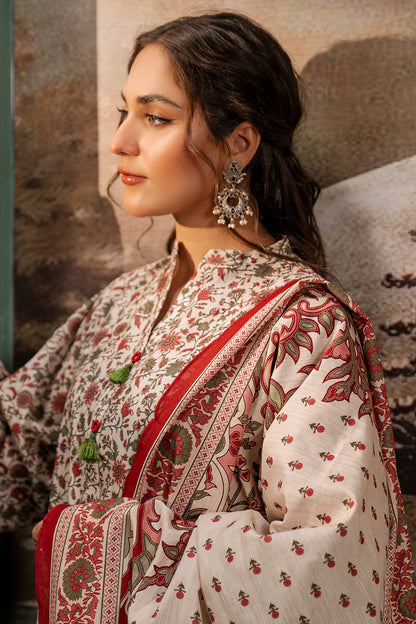 Zellbury | Unstitched 2 Piece Khaddar | Shirt Dupatta - 0334 - Libasekhas