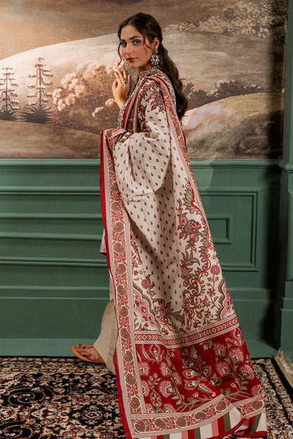 Zellbury | Unstitched 2 Piece Khaddar | Shirt Dupatta - 0334 - Libasekhas