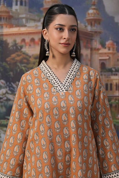 Zellbury | Unstitched 2 Piece Khaddar | Shirt Shalwar - 0339 - Libasekhas